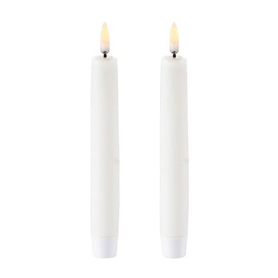 Uyuni LED Taper candles white 2-pack - 18.3 cm - Uyuni Lighting