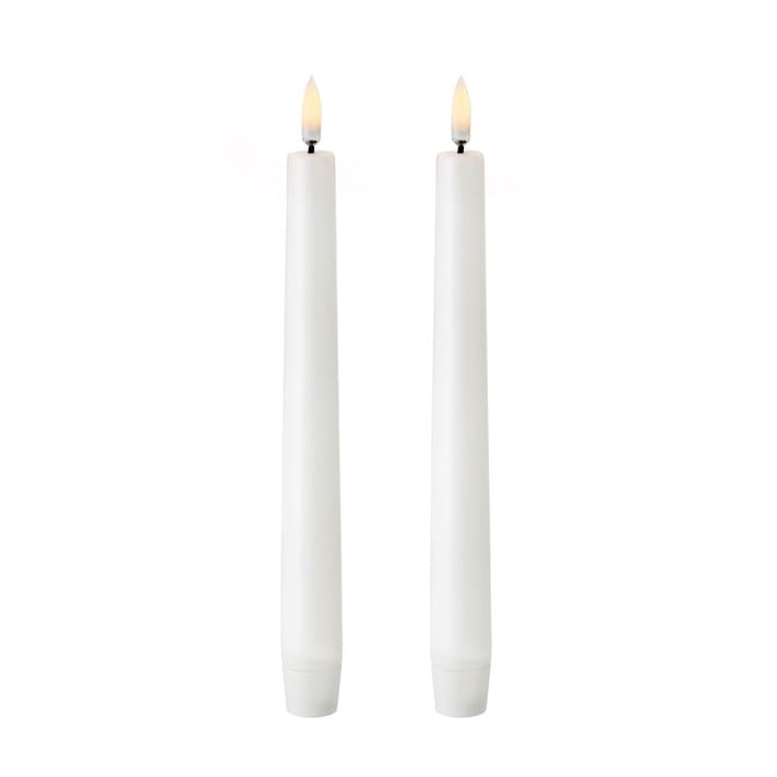 Uyuni LED Taper candles white 2-pack - 20.5 cm - Uyuni Lighting