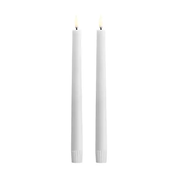 Uyuni LED Taper candles white 2-pack - Ø2.3x25.2 cm - Uyuni Lighting