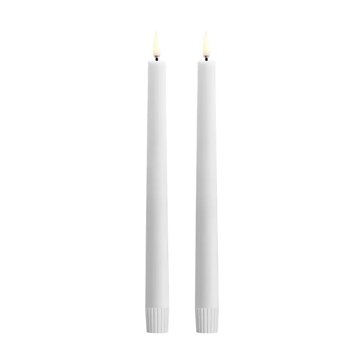Uyuni LED Taper candles white 2-pack - Ø2.3x25.2 cm - Uyuni Lighting