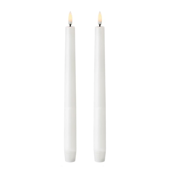 Uyuni LED Taper candles white 2-pack - 25,2 cm - Uyuni Lighting