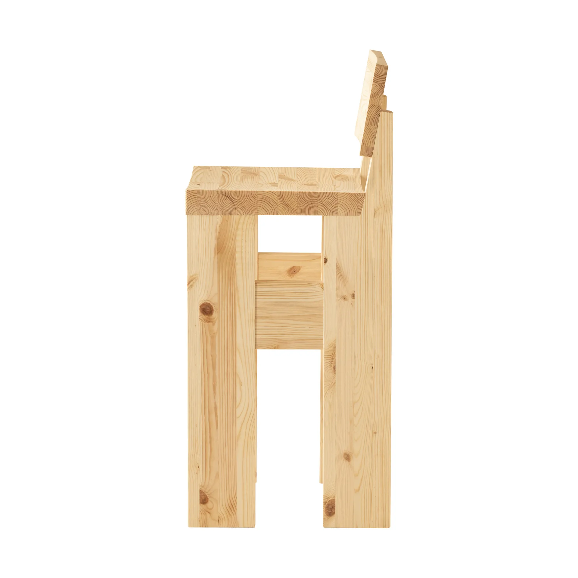 001 Bar Stool bar stool, Matte oil-waxed pine, 75 cm Vaarnii