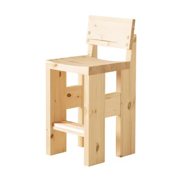 001 Bar Stool bar stool - Matte oiled-waxed pine, 65 cm - Vaarnii