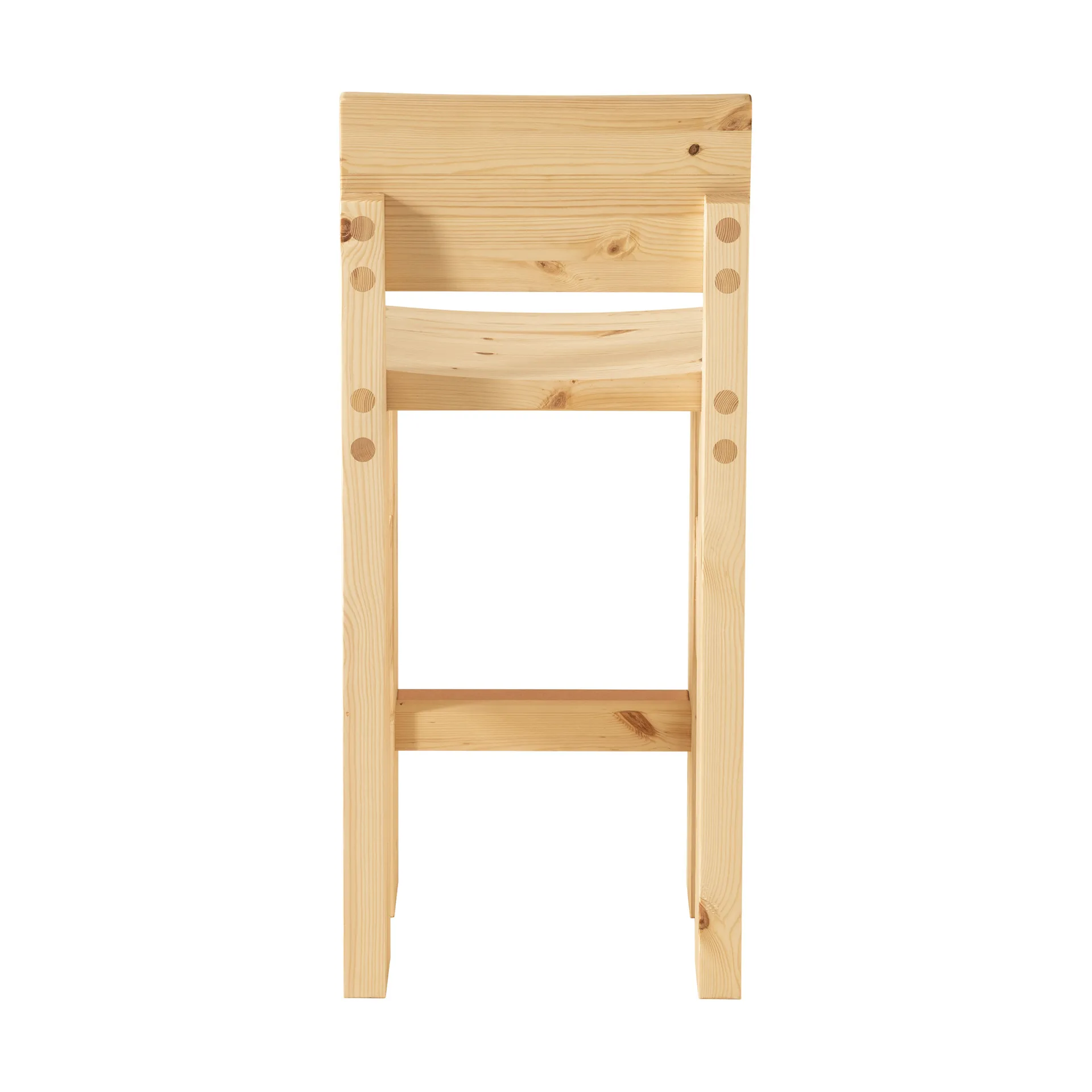 001 Bar Stool bar stool, Matte oiled-waxed pine, 65 cm Vaarnii