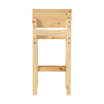 001 Bar Stool bar stool - Matte oiled-waxed pine, 65 cm - Vaarnii