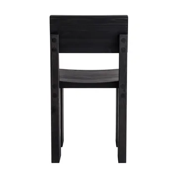 001 Dining Chair chair - Black-stained pine - Vaarnii