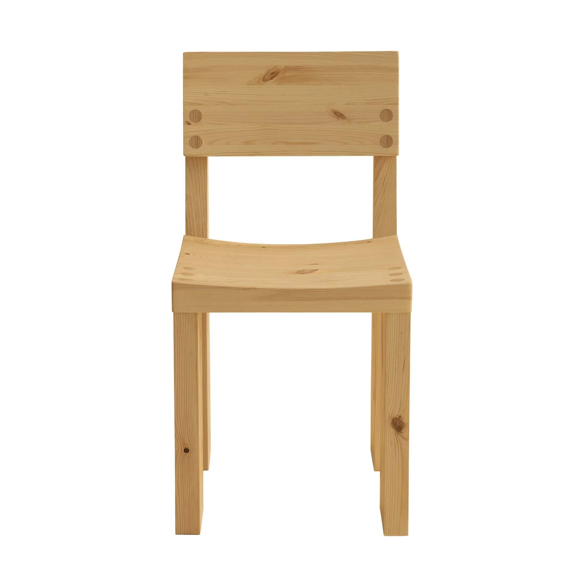 001 Dining Chair chair, Matte oil-waxed pine Vaarnii