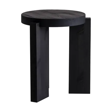 001 Stool stool - Black-stained pine, Ø40x44 cm - Vaarnii