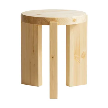 001 Stool stool - Matte oil-waxed pine, Ø40x44 cm - Vaarnii