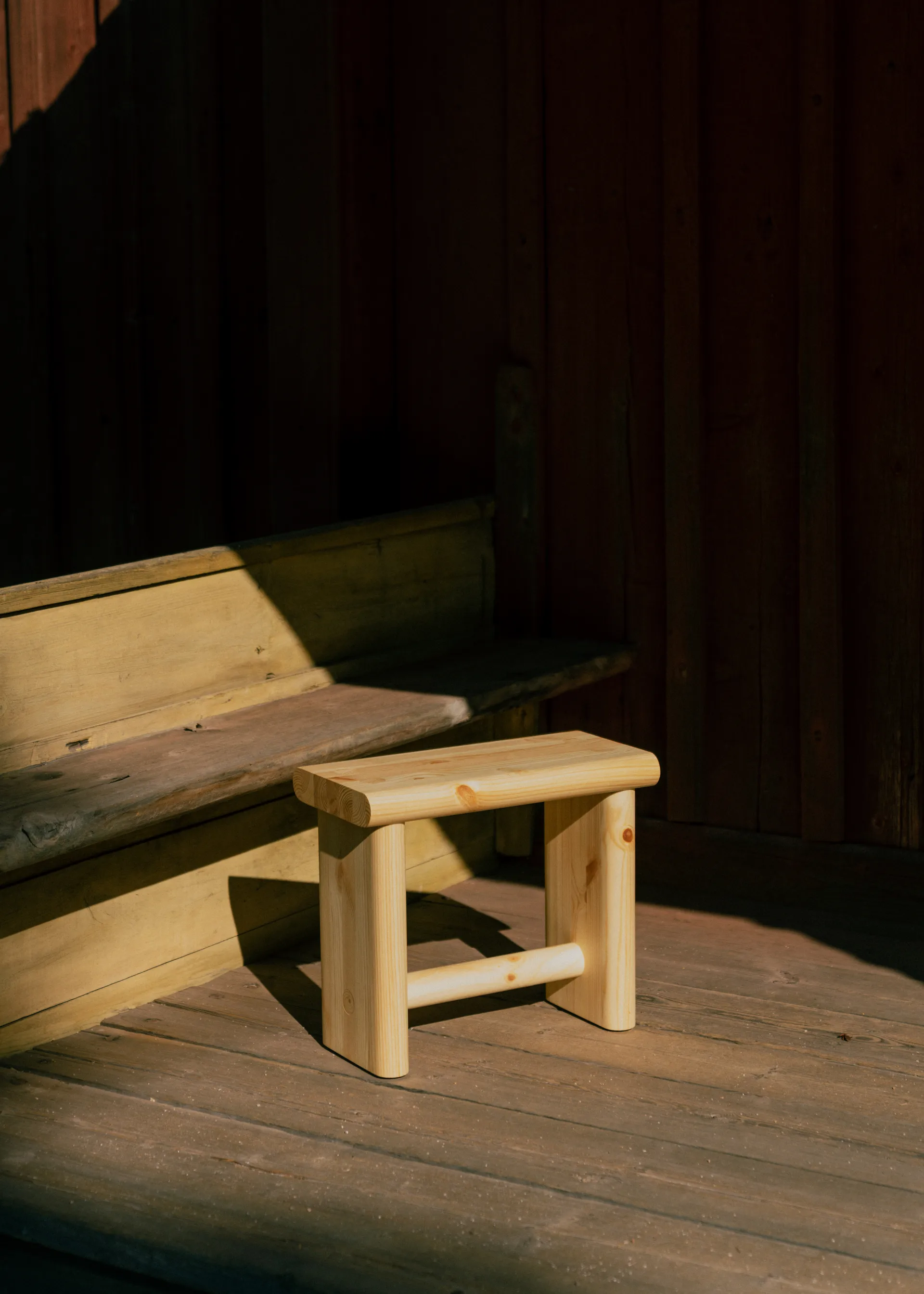 002 Ast Stool stool, Matte oil-waxed pine, 55x26x45 cm Vaarnii