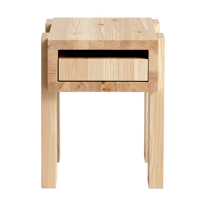 003 Stilts Side Table side table - Matte oil-waxed pine 40x36x45 cm - Vaarnii