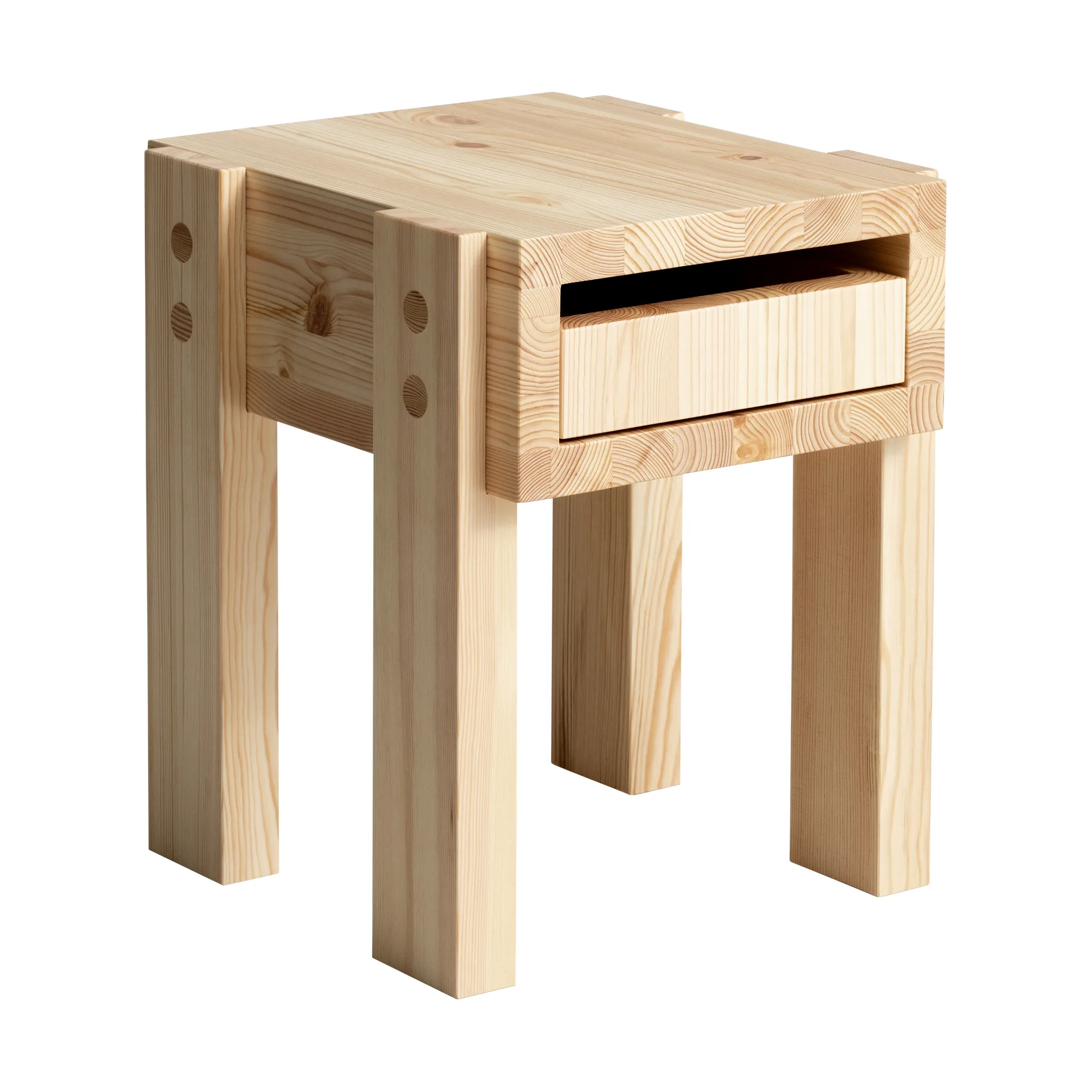 003 Stilts Side Table side table, Matte oil-waxed pine 40x36x45 cm Vaarnii
