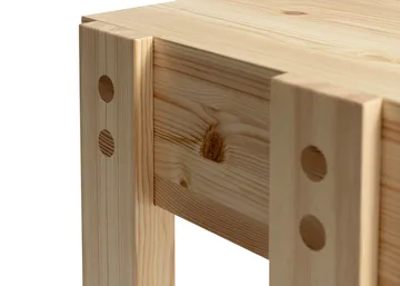 003 Stilts Side Table side table - Matte oil-waxed pine 40x36x45 cm - Vaarnii