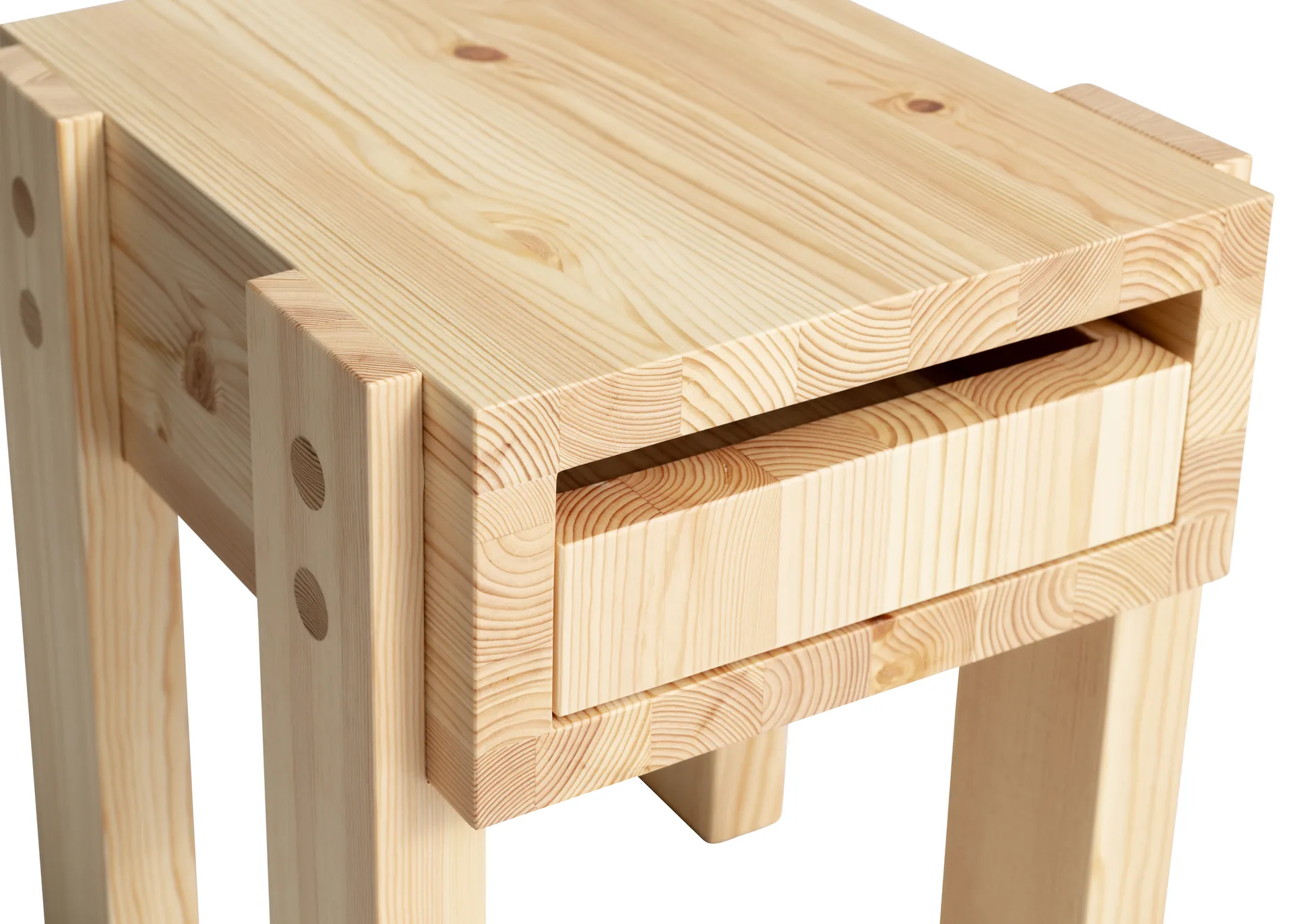003 Stilts Side Table side table, Matte oil-waxed pine 40x36x45 cm Vaarnii