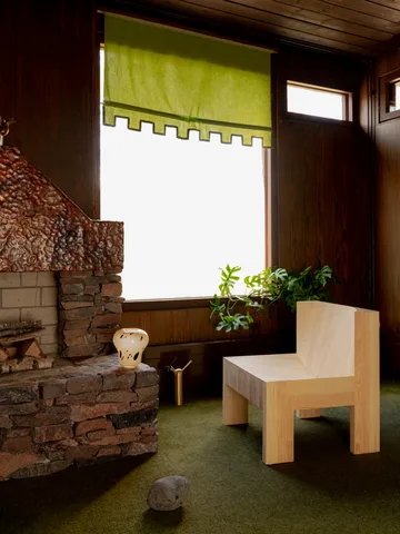 005 Lounge Chair lounge chair - Matte oil-waxed pine - Vaarnii