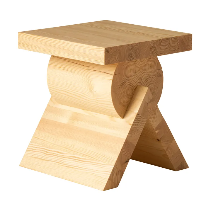 006 AA Side Table side table - Matte oil-waxed pine, 40x40x45 cm - Vaarnii