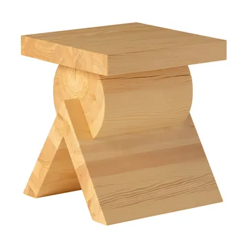 006 AA Side Table side table - Matte oil-waxed pine, 40x40x45 cm - Vaarnii