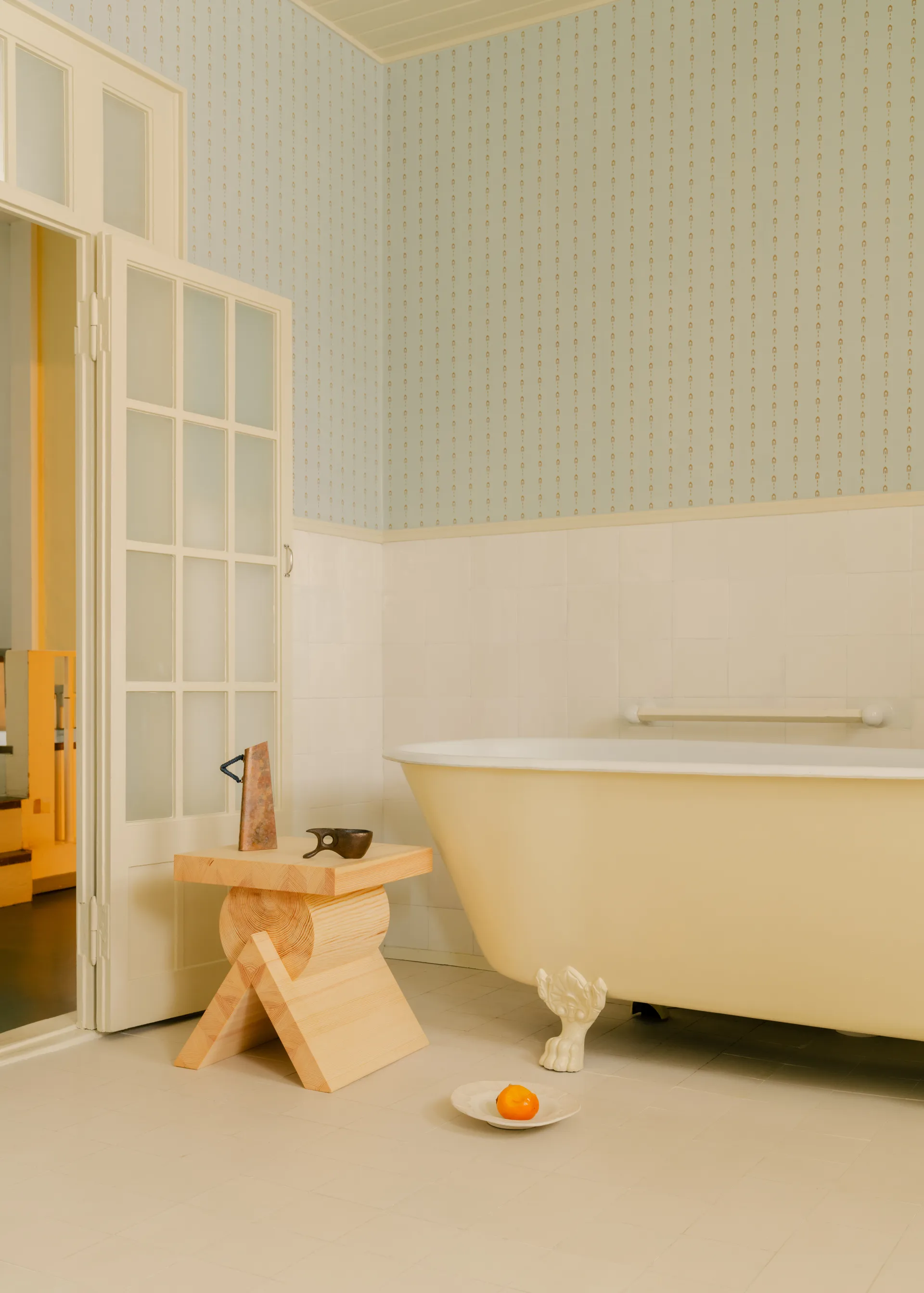 006 AA Side Table side table, Matte oil-waxed pine, 40x40x45 cm Vaarnii