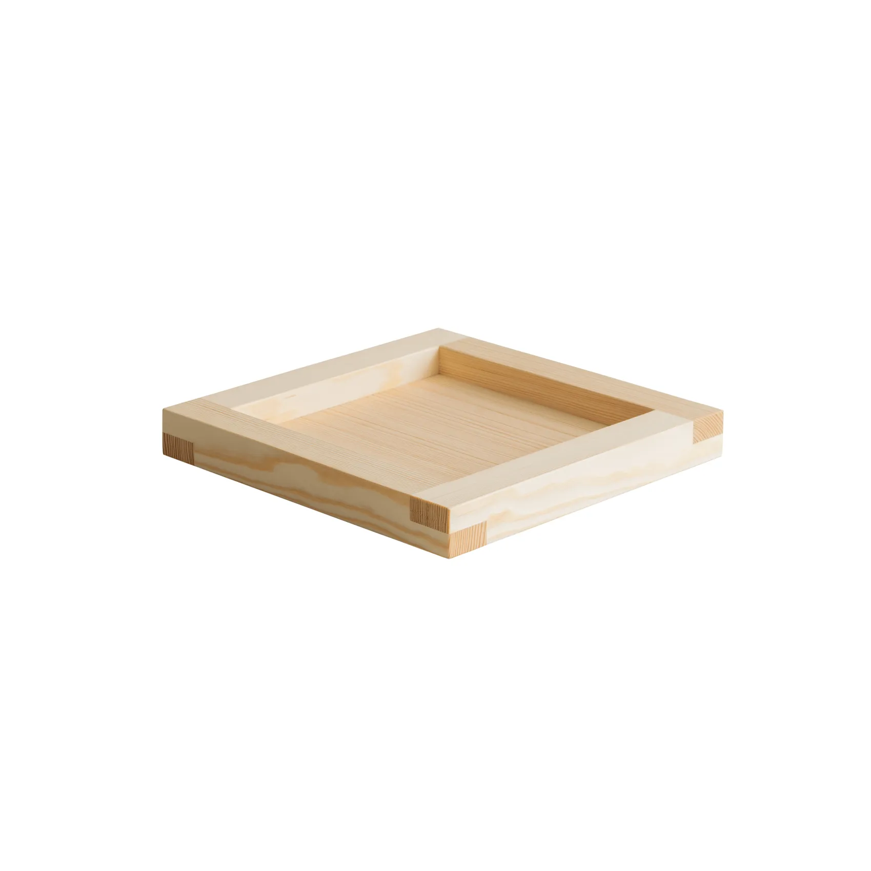 009 Tray tray, Oil-waxed pine, 33x33x6 cm Vaarnii