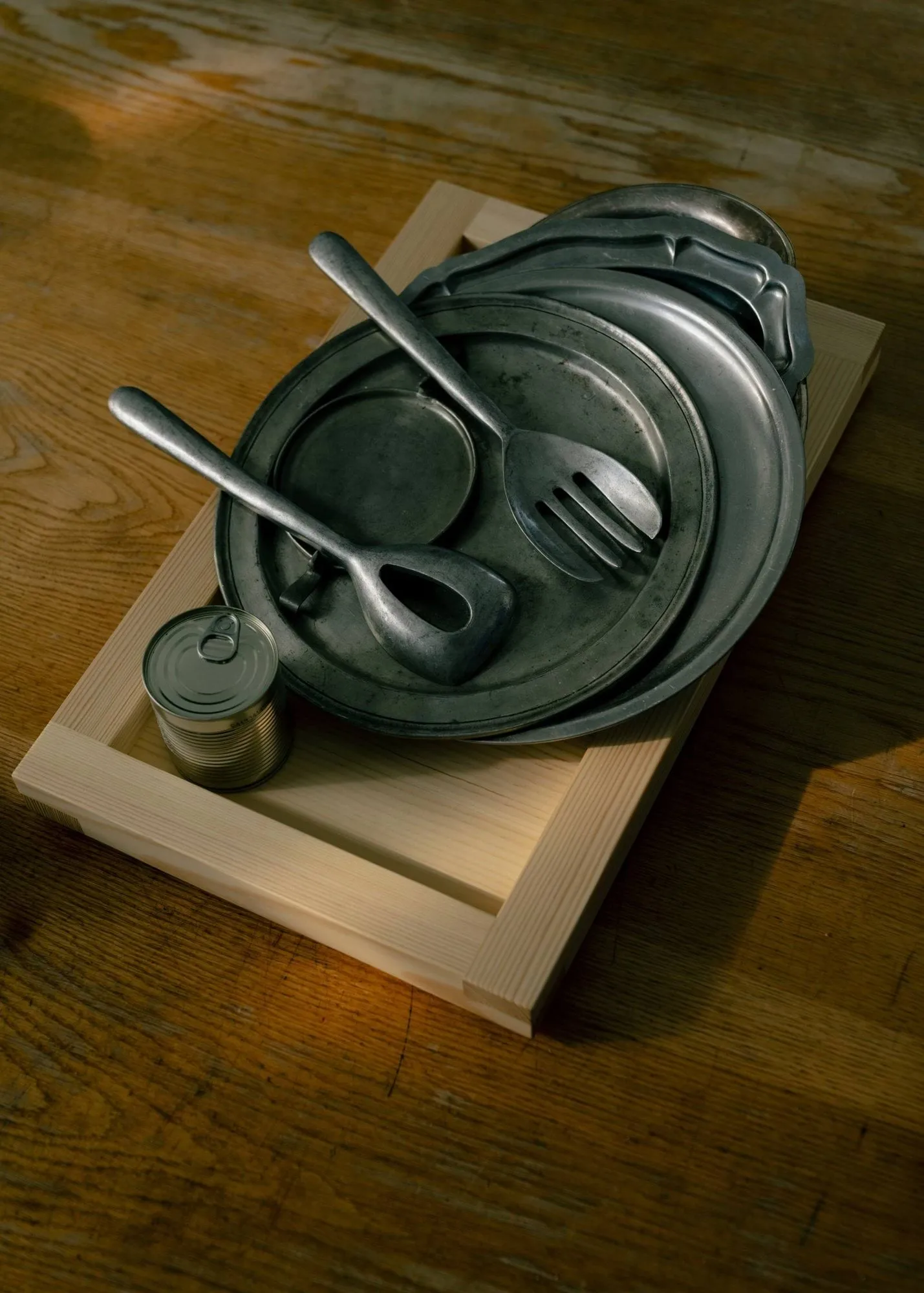 009 Tray tray, Oil-waxed pine, 54x33x6 cm Vaarnii