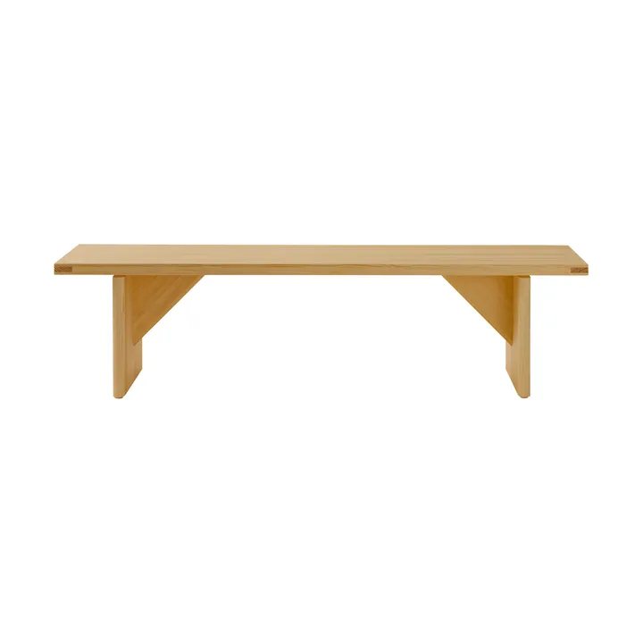 012 Kolmio Bench bench - Matte oil-waxed pine, 176x42x45 cm - Vaarnii