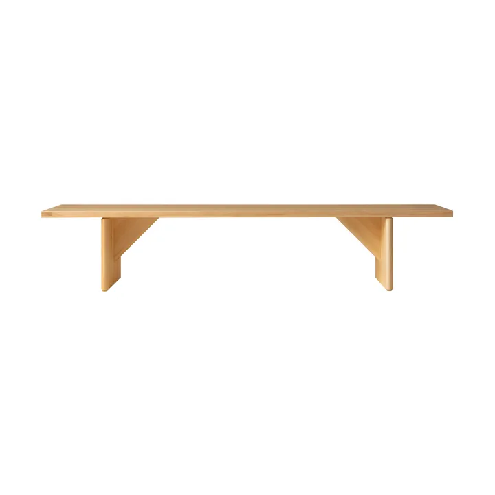 012 Kolmio Bench bench - Matte oil-waxed pine, 227x42x45 cm - Vaarnii