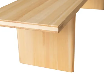 012 Kolmio Bench bench - Matte oil-waxed pine, 227x42x45 cm - Vaarnii