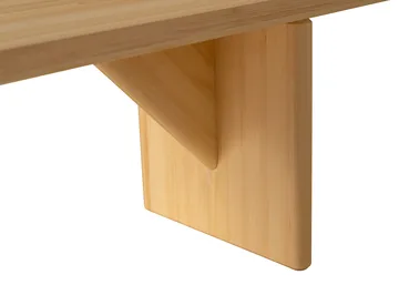 012 Kolmio Bench bench - Matte oil-waxed pine, 227x42x45 cm - Vaarnii