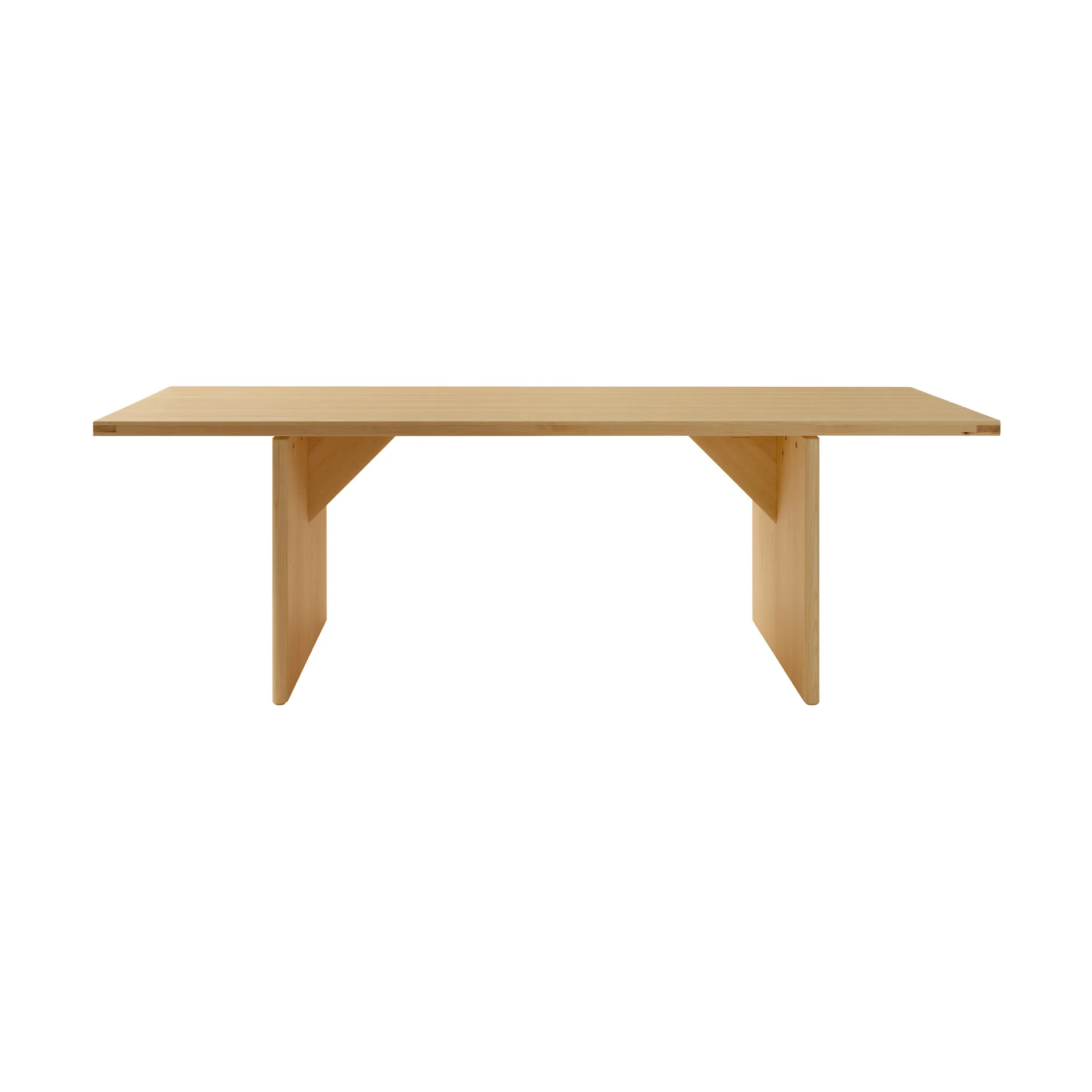 012 Kolmio Dining Table table, Matte oil-waxed pine, 227x95x72 cm Vaarnii