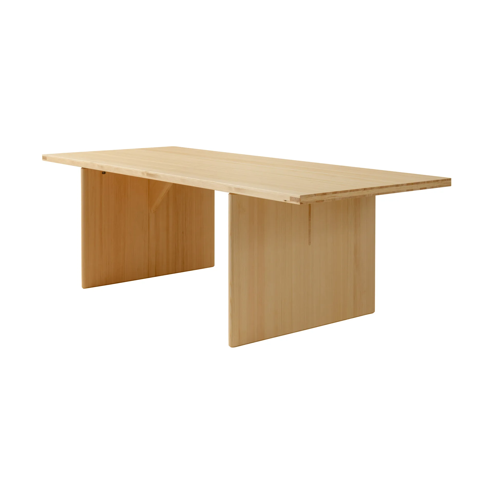 012 Kolmio Dining Table table, Matte oil-waxed pine, 227x95x72 cm Vaarnii