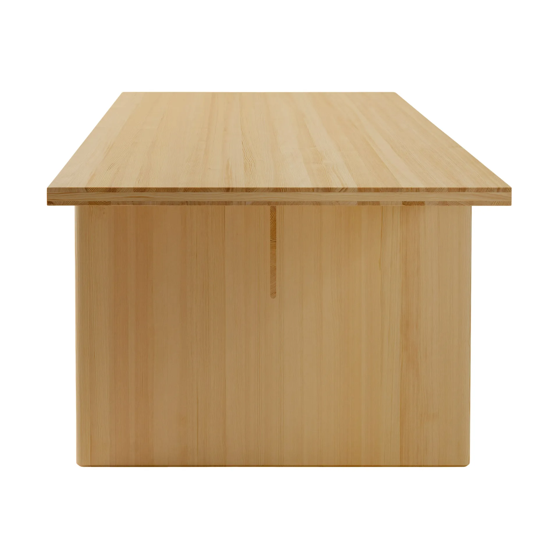 012 Kolmio Dining Table table, Matte oil-waxed pine, 227x95x72 cm Vaarnii