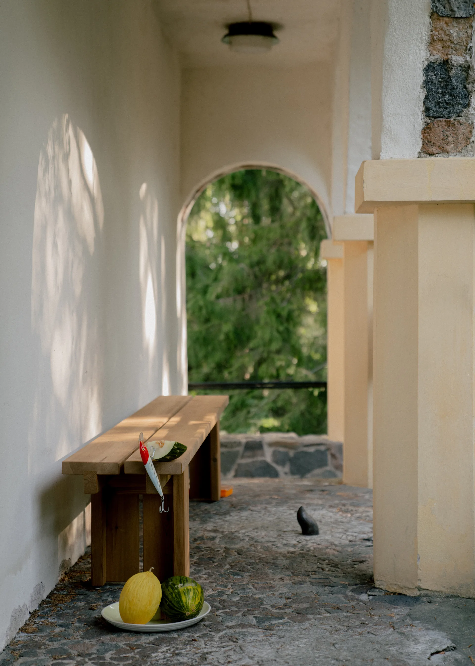 013 Osa Outdoor Bench bench, Thermally treated pine, 270x37x49 cm Vaarnii