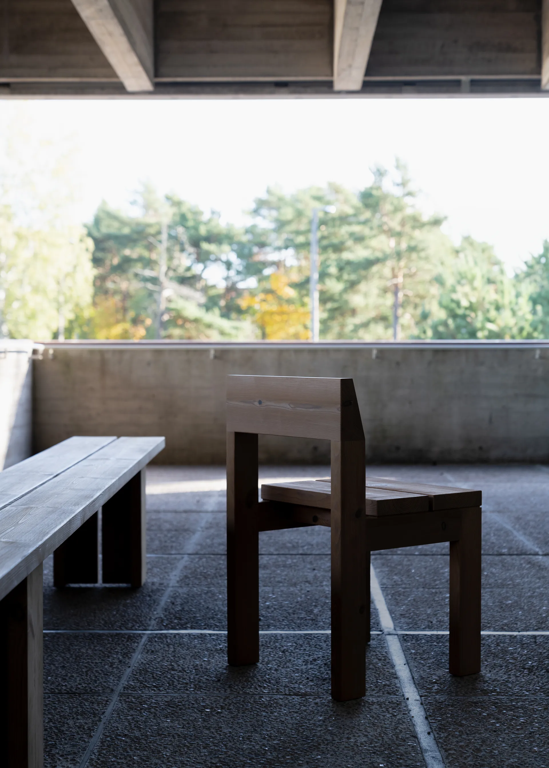 013 Osa Outdoor Dining Chair chair, Matte oil-waxed pine Vaarnii