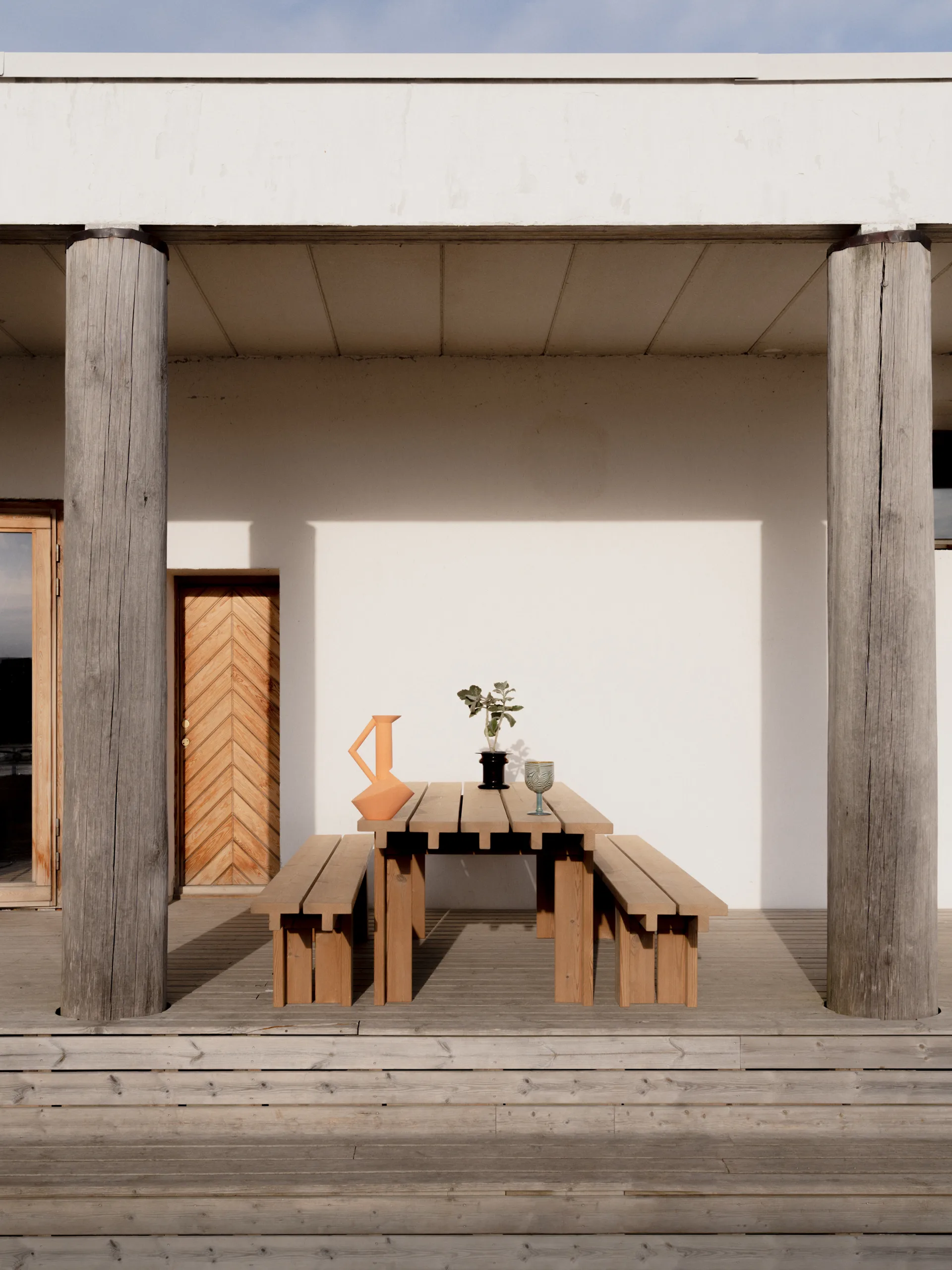 013 Osa Outdoor Table, Thermally treated pine, 182x75x78 cm Vaarnii