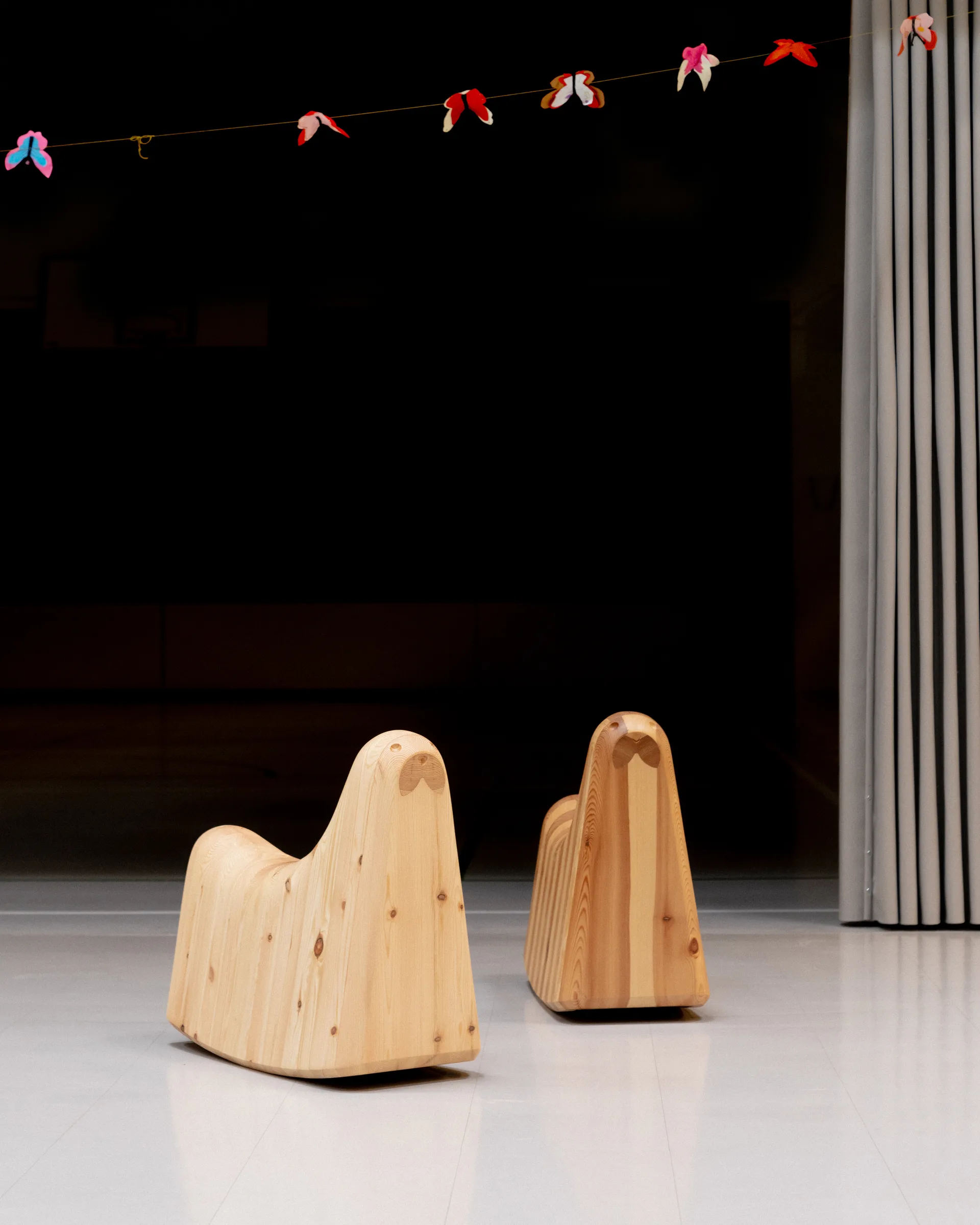 014 Norppa Rocking Toy rocking horse, Matte oil-waxed pine Vaarnii