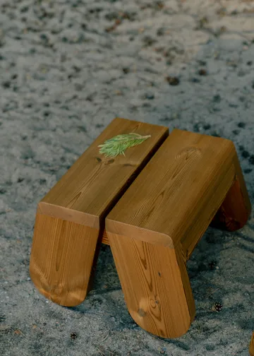 015 Peace Outdoor Foot Stool footstool - Thermally treated pine - Vaarnii