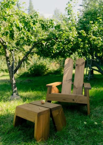 015 Peace Outdoor Foot Stool footstool - Thermally treated pine - Vaarnii