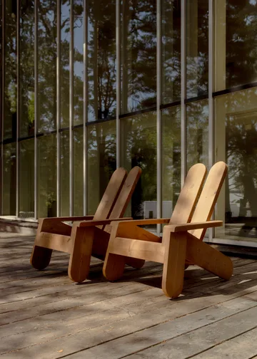 015 Peace Outdoor Lounge Chair lounge chair - Thermally treated pine - Vaarnii