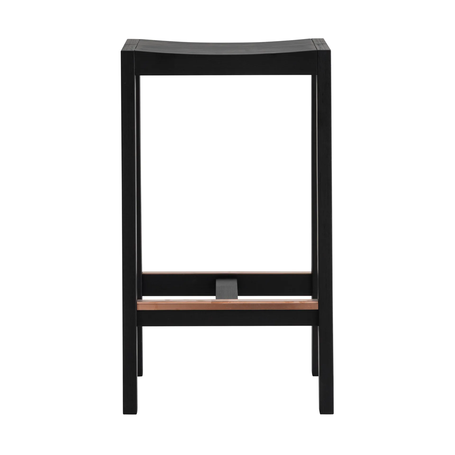 016 Maasto Bar Stool bar stool, Black-stained pine, 65 cm Vaarnii