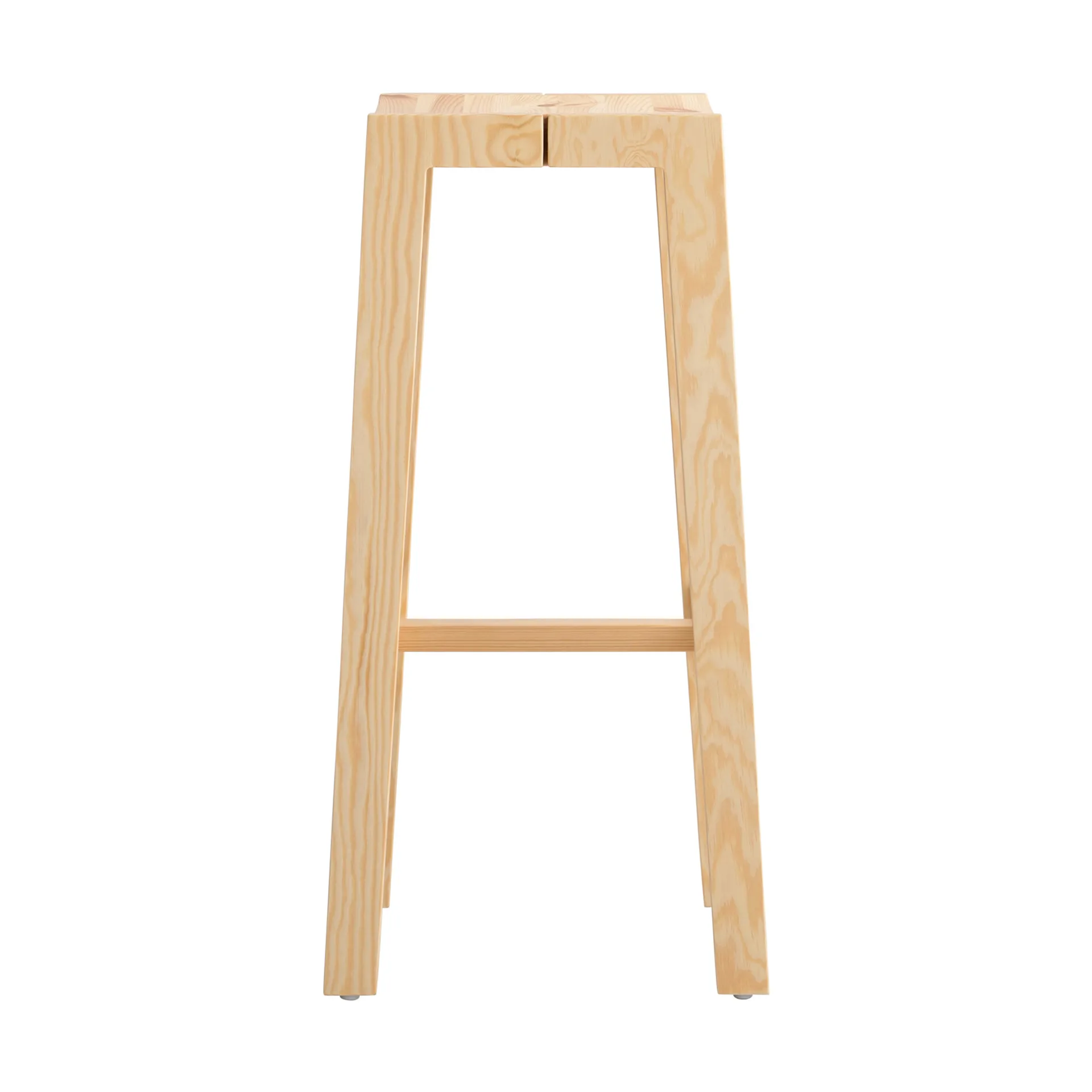 016 Maasto Bar Stool bar stool, Matte oil-waxed pine, 75 cm Vaarnii