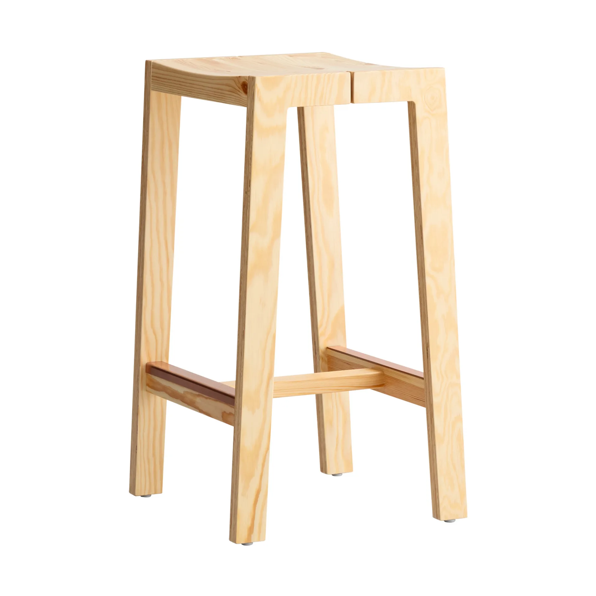 016 Maasto Bar Stool bar stool, Matte oiled-waxed pine, 65 cm Vaarnii