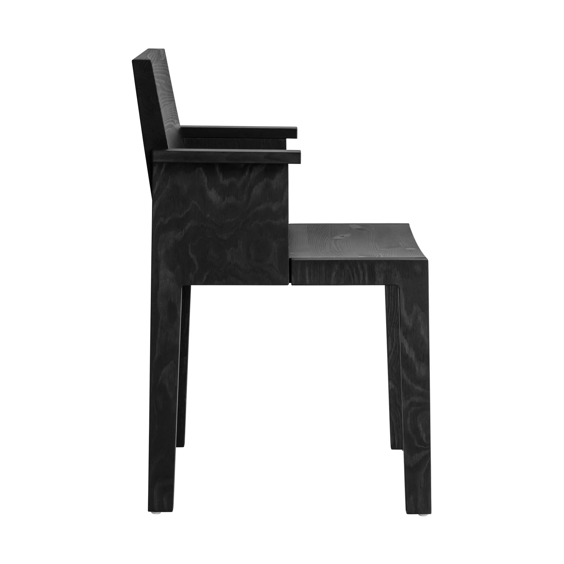 016 Maasto Dining Armchair armchair, Black-stained pine Vaarnii
