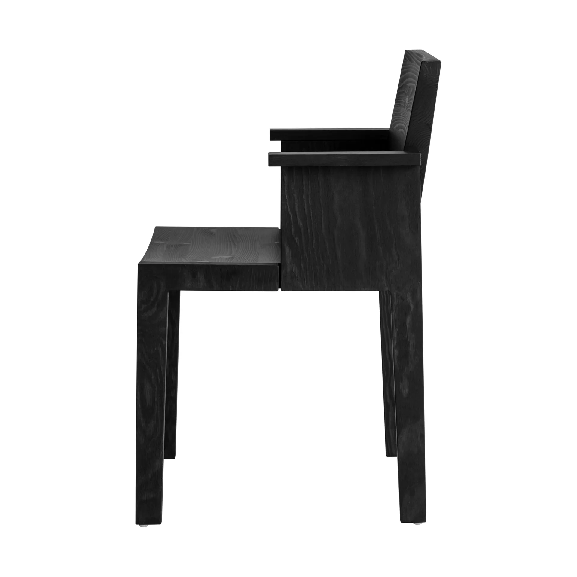 016 Maasto Dining Armchair armchair, Black-stained pine Vaarnii