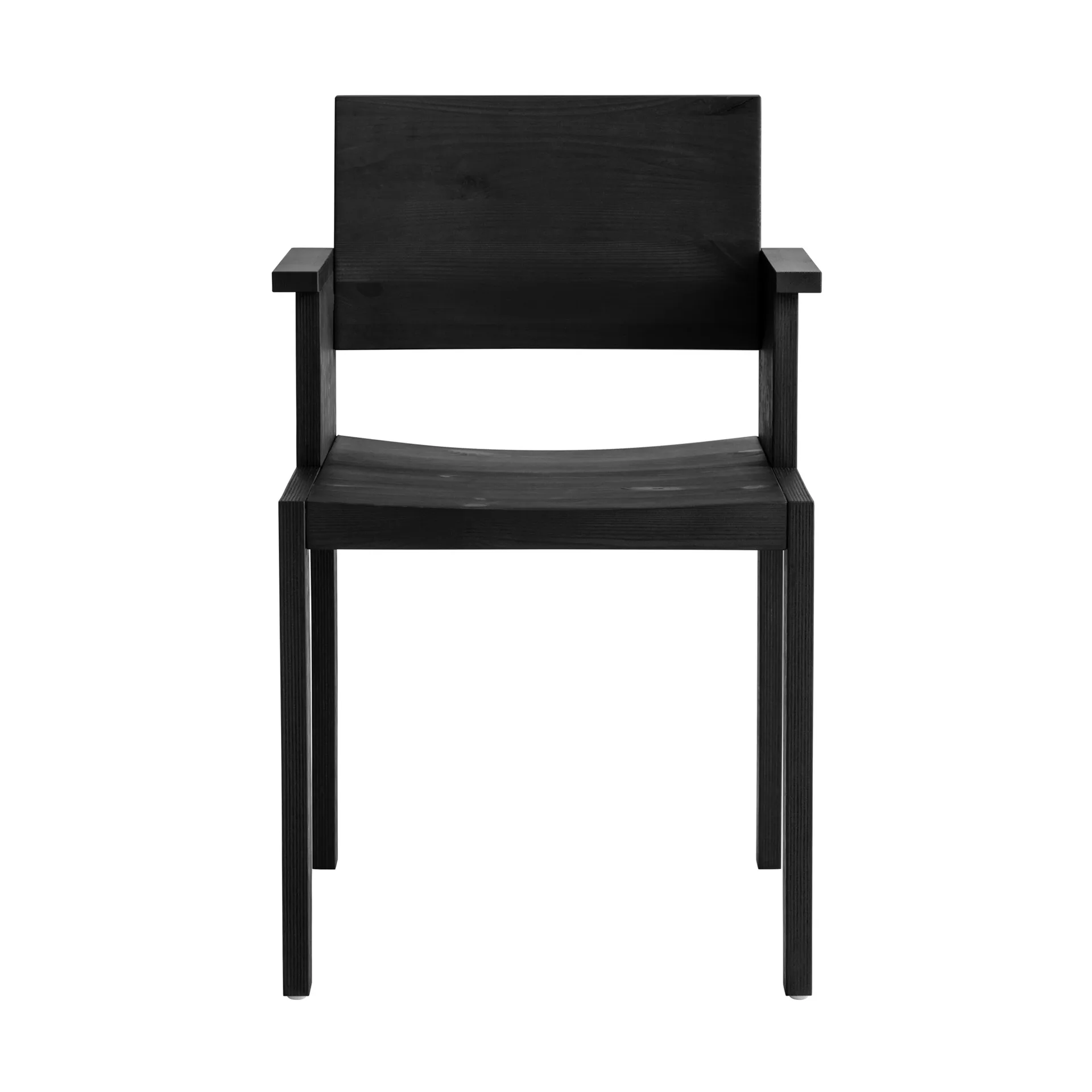 016 Maasto Dining Armchair armchair, Black-stained pine Vaarnii