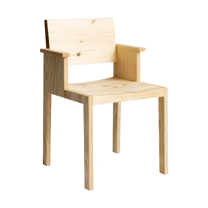016 Maasto Dining Armchair armchair - Matte oil-waxed pine - Vaarnii