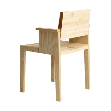 016 Maasto Dining Armchair armchair - Matte oil-waxed pine - Vaarnii