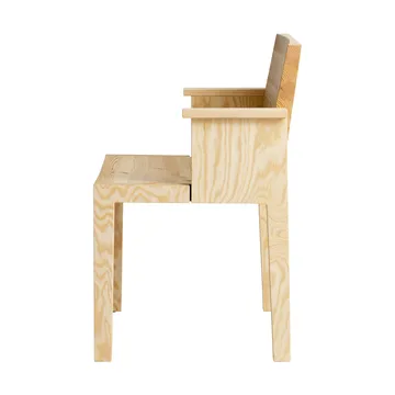 016 Maasto Dining Armchair armchair - Matte oil-waxed pine - Vaarnii
