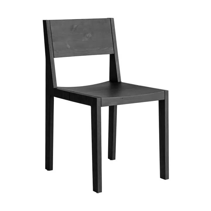 016 Maasto Dining Chair chair - Black-stained pine - Vaarnii