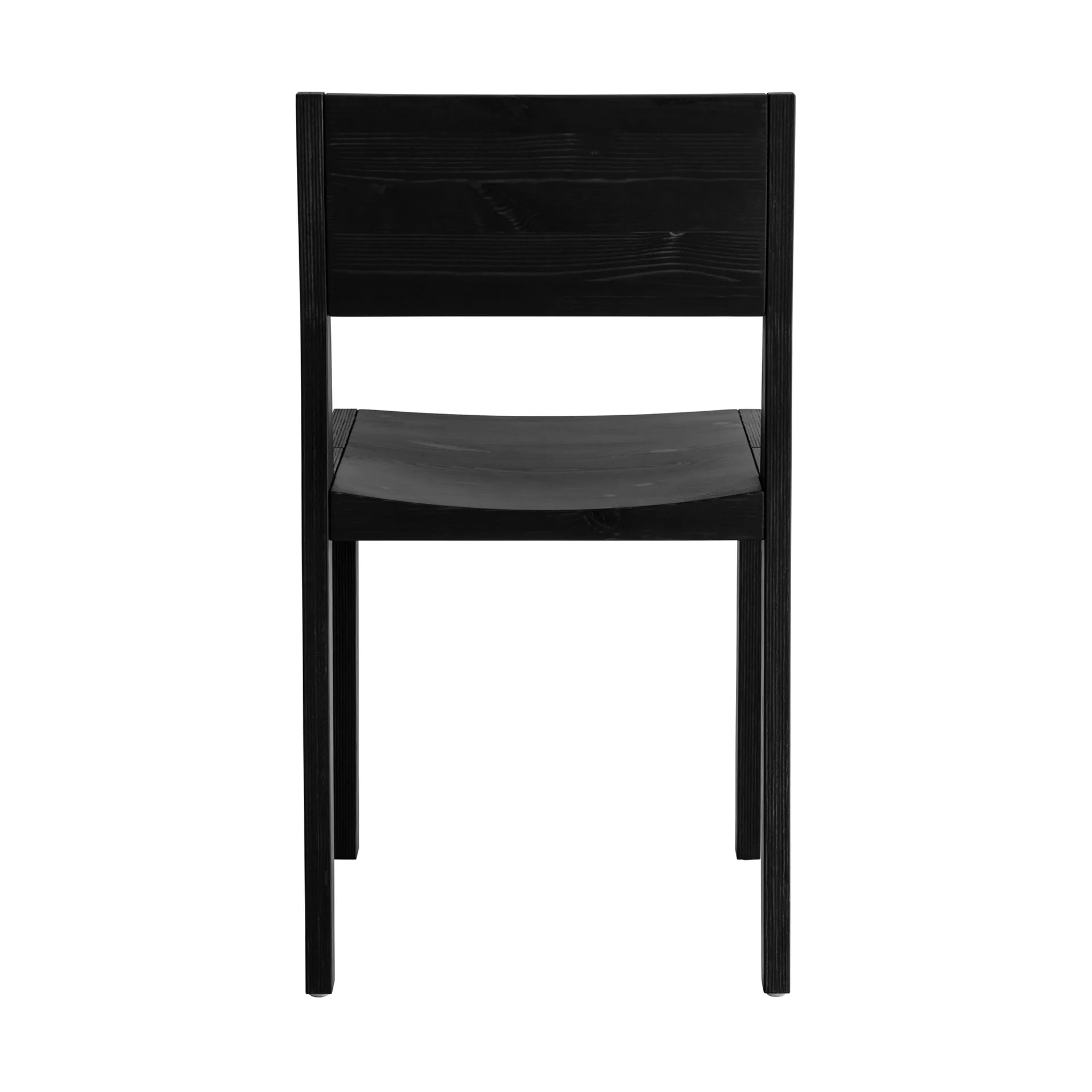 016 Maasto Dining Chair chair, Black-stained pine Vaarnii