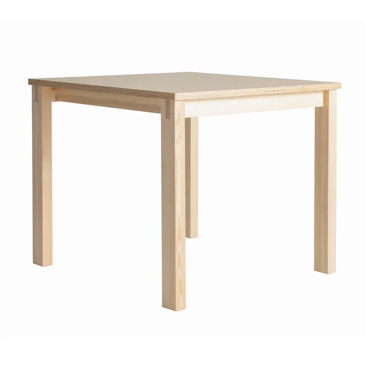 016 Maasto Table - Matte oil-waxed pine, 120x120x75 cm - Vaarnii